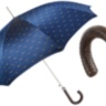 Classic Umbrella With Braided Leather Handle Pasotti