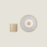 Mosaique au 24 gold coffee cup and saucer Hermes