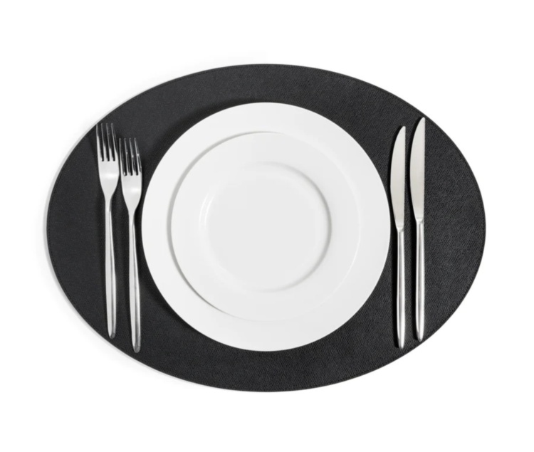 Oval Placemat Set of 3(Coffee) Pinetti