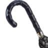 UMBRELLA WITH TWISTED LEATHER HANDLE Pasotti