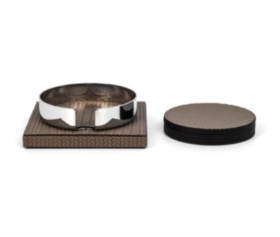  Coaster Holder Set of 6(Coffee) Pinetti