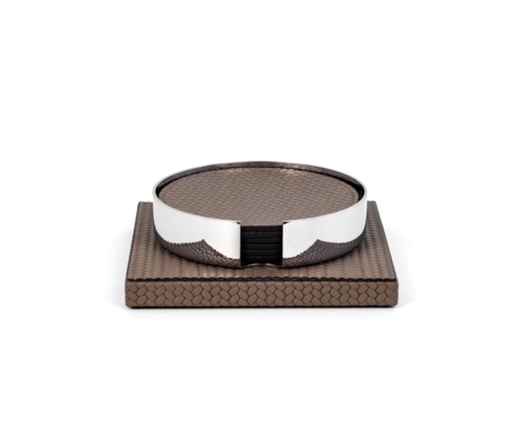  Coaster Holder Set of 6(Coffee) Pinetti