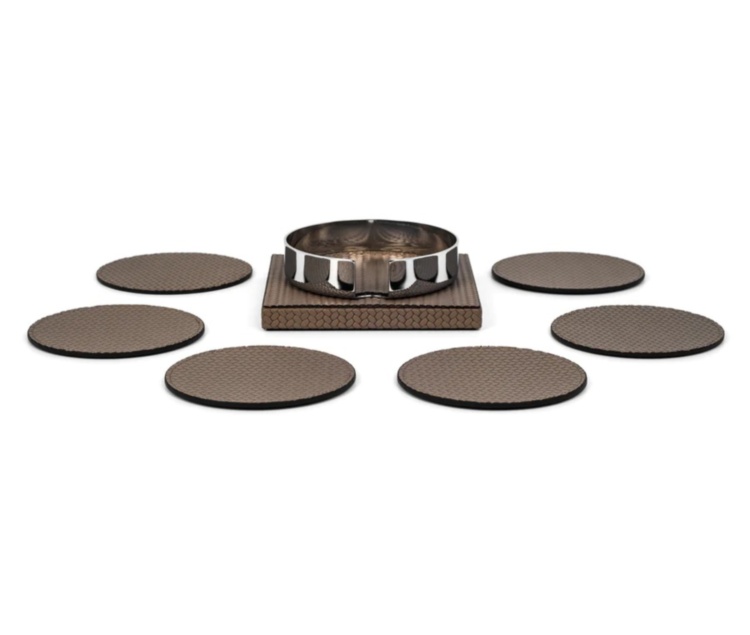  Coaster Holder Set of 6(Coffee) Pinetti