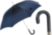 Gents Umbrella with Navy Leather Handle Pasotti