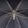 Gents Umbrella with Navy Leather Handle Pasotti