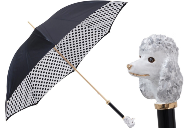Poodle Umbrella with Dots Pasotti
