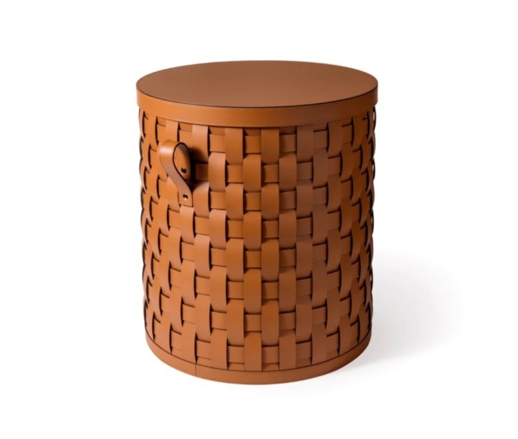 Demetra Short Round Basket(Camel) Pinetti