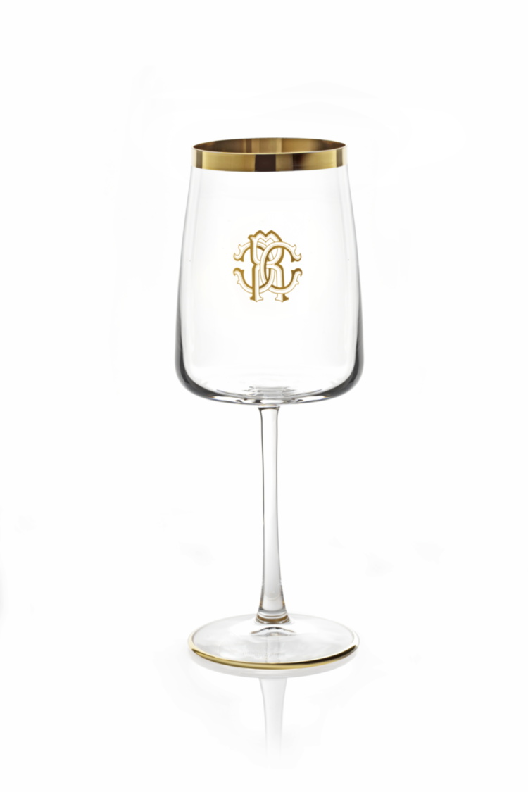 NEW MONOGRAM GOLD Wine Glass