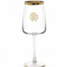NEW MONOGRAM GOLD Wine Glass