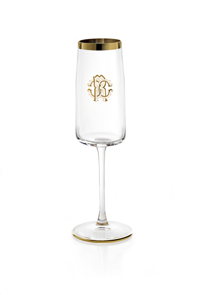 NEW MONOGRAM GOLD Champagne Glass