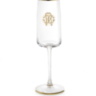 NEW MONOGRAM GOLD Champagne Glass