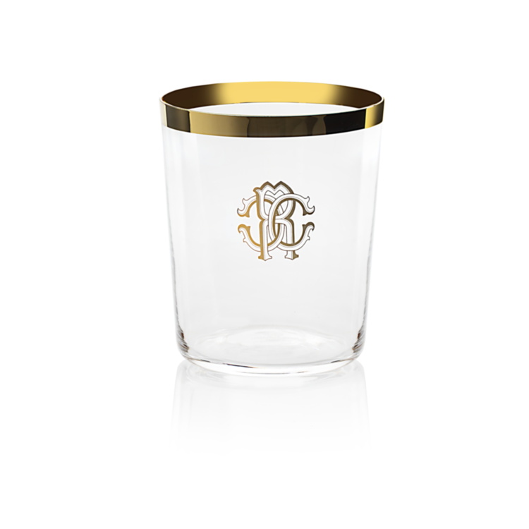 NEW MONOGRAM GOLD Old-Fashion Water Glass 
