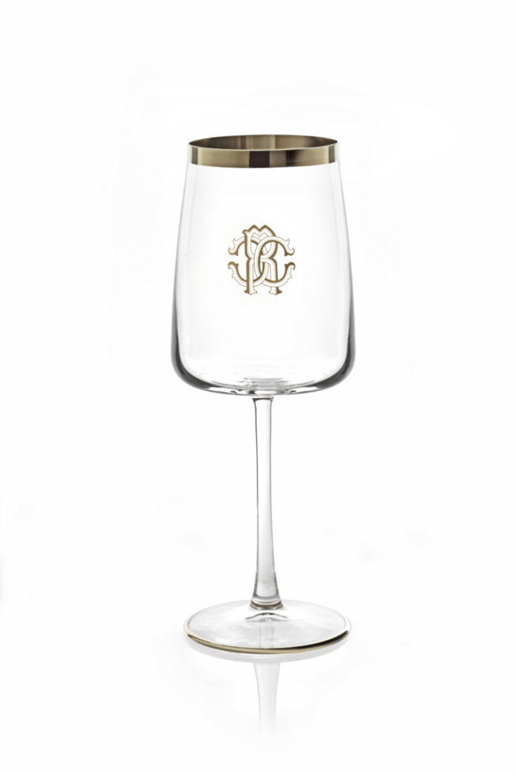 NEW MONOGRAM PLATIN Wine Glass 