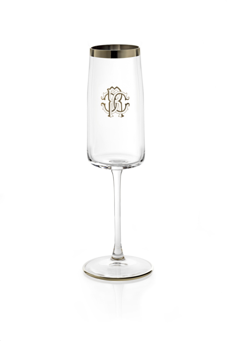 NEW MONOGRAM PLATIN Champagne Glass 