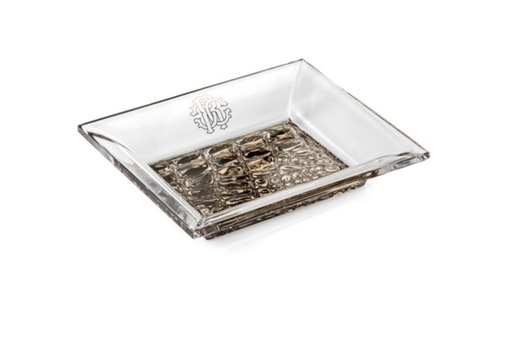 CROCODILE PLATIN Large Tidy Tray