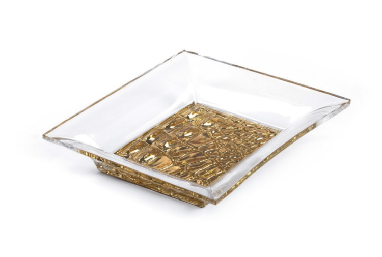 CROCODILE GOLD Large Tidy Tray