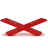 A Bookstand - Solid Red ASSOULINE