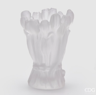 WHITE ТULIPANO SATIN Ваза EDG