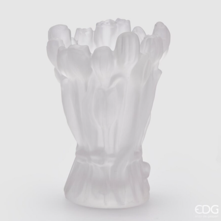 WHITE ТULIPANO SATIN Ваза EDG