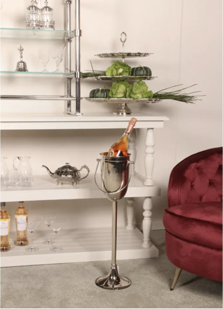 Champagne Wine cooler brass 70 cm DESIGNER DECORATION