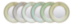 Lizzard Sunrise Soup Plate set of 6