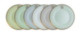 Lizzard Sunrise Bread Plate set of 6