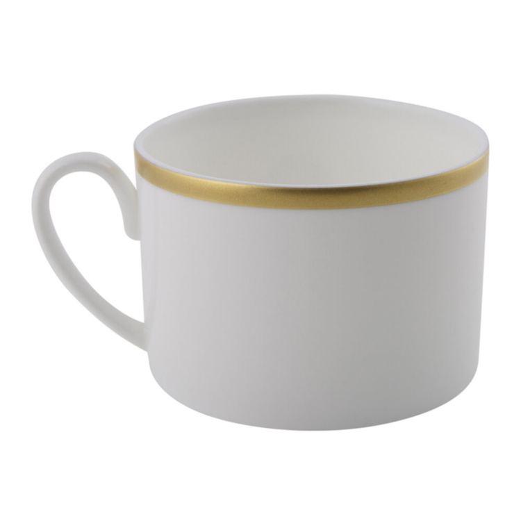 Silk Gold Cups & Saucers - Set of 2