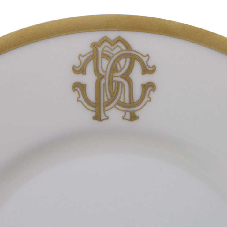 Silk Gold Cups & Saucers - Set of 2