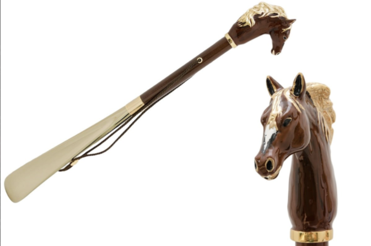 Brown Horse Shoehorn Pasotti