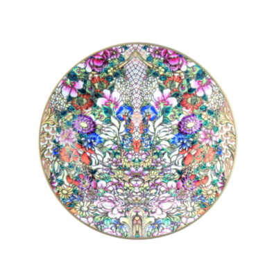 GOLDEN FLOWERS Dessert Plate