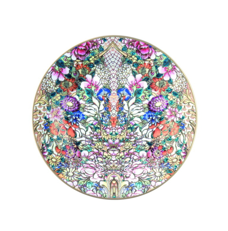 GOLDEN FLOWERS Dessert Plate