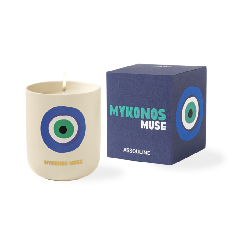 Mykonos Muse - Travel from Home Candle ASSOULINE
