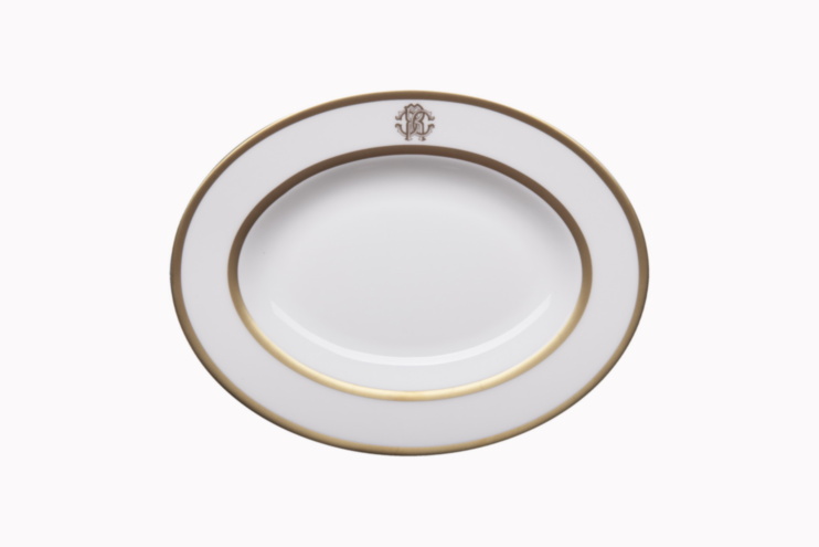 Silk Gold Pickle Dish