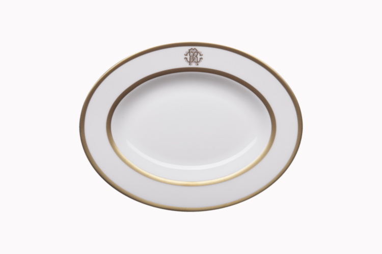 Silk Gold Pickle Dish