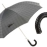 Milford Umbrella With Braided Leather Handle Pasotti