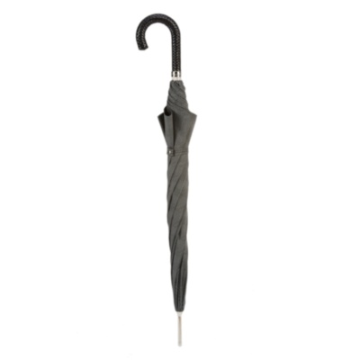 Milford Umbrella With Braided Leather Handle Pasotti