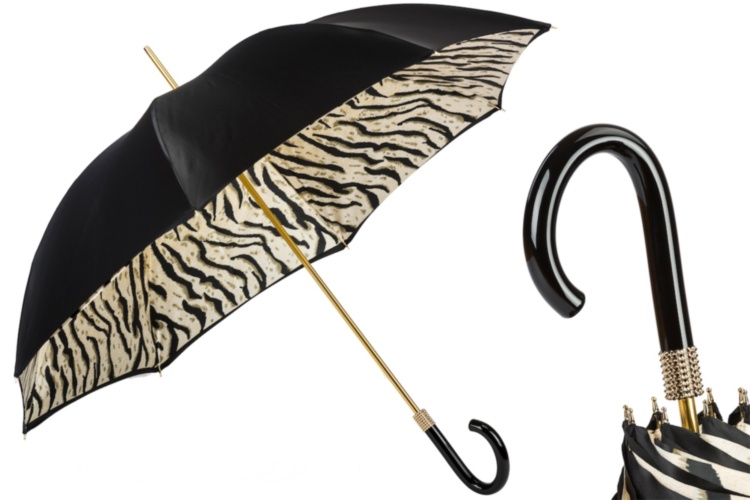 Black Tiger Umbrella, Double Cloth Pasotti