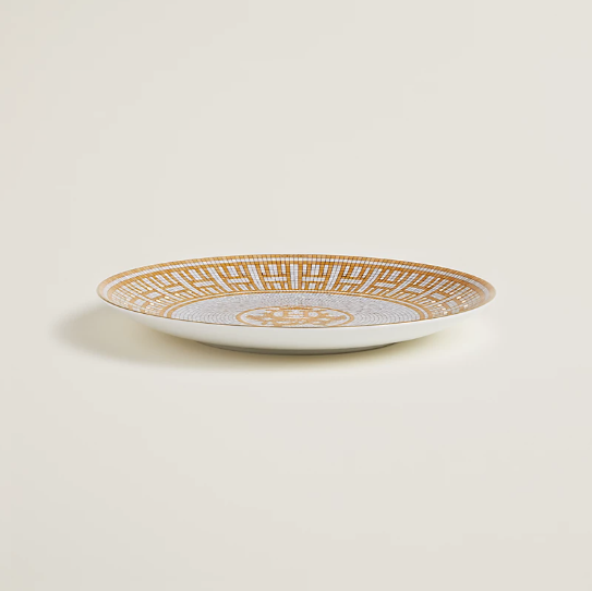 Mosaique au 24 gold dessert plate Hermes