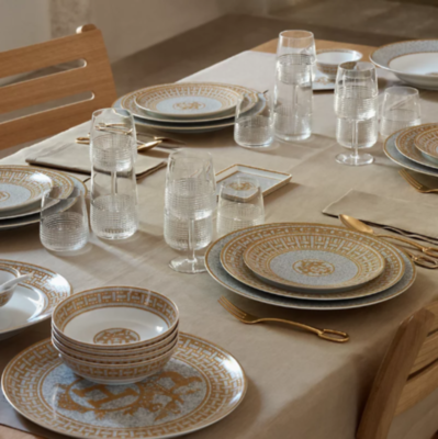 Mosaique au 24 gold dessert plate Hermes