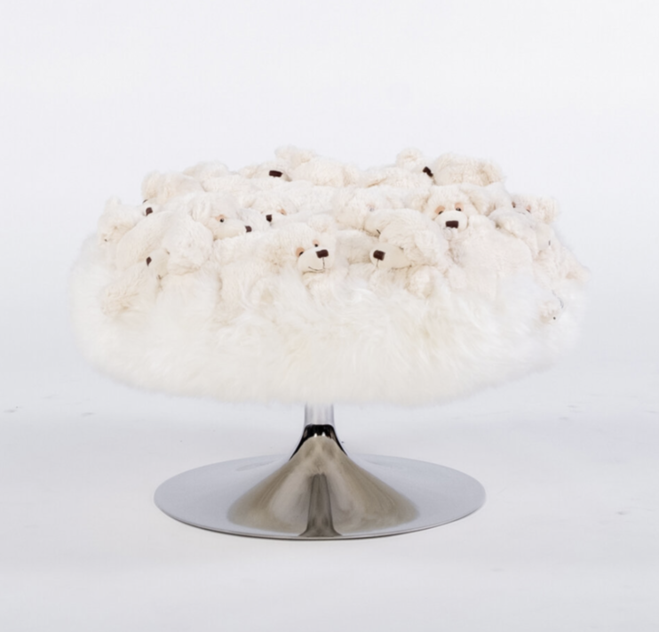 MINI POUF TROMPETTE: SLEEPING BEAR