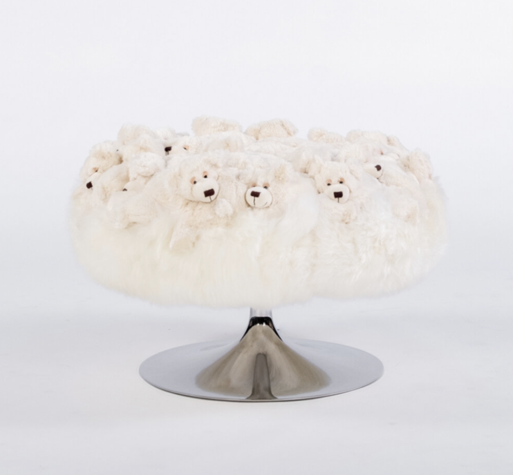MINI POUF TROMPETTE: SLEEPING BEAR