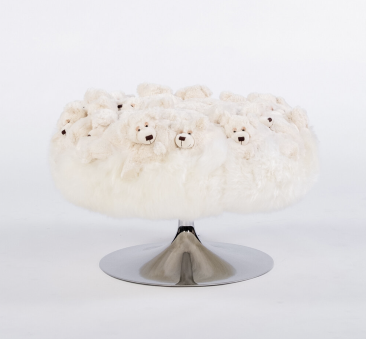 MINI POUF TROMPETTE: SLEEPING BEAR