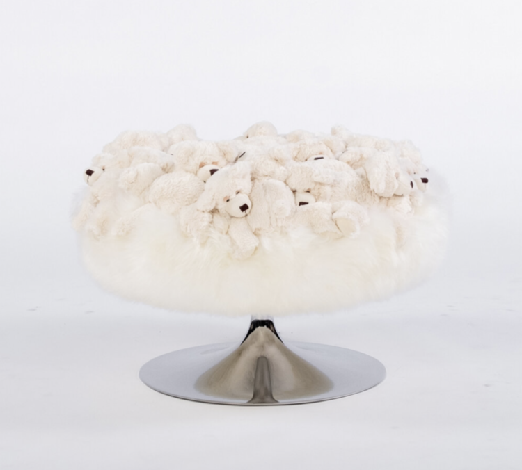 MINI POUF TROMPETTE: SLEEPING BEAR