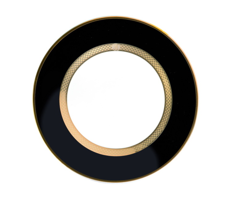 PYTHON BLACK Dinner Plate
