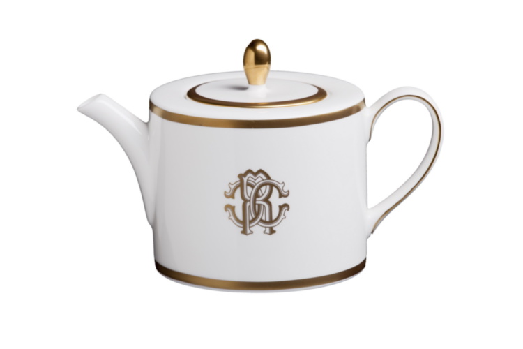 Silk Gold Tea Pot