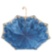 Luxury Blue Dahlia Umbrella, Double Cloth Pasotti