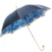 Luxury Blue Dahlia Umbrella, Double Cloth Pasotti