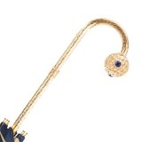 Luxury Blue Dahlia Umbrella, Double Cloth Pasotti