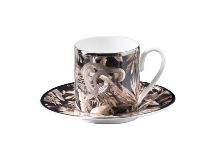 TROPICAL JUNGLE BLACK Limited Edition Coffee Cup