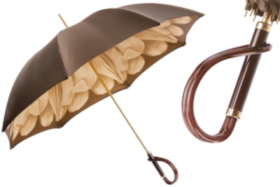 Brown Dahlia Umbrella, Double Cloth Pasotti